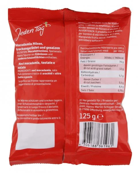 Jeden Tag Macadamia-Nüsse 2 Jeden Tag Macadamia-Nüsse – Bild 2