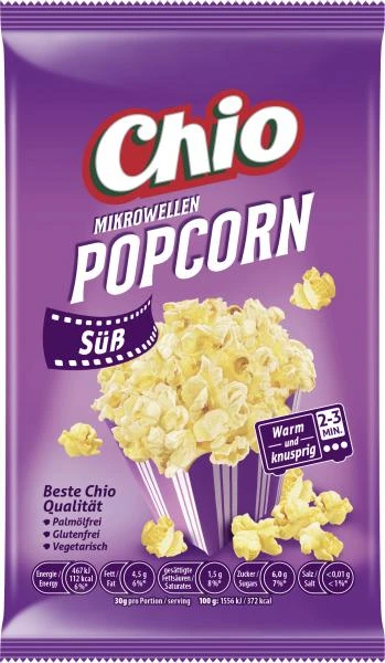 Chio Mikrowellen Popcorn Süß 1 Chio Mikrowellen Popcorn Süß