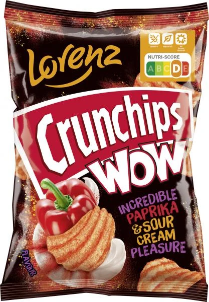 Lorenz Crunchips Wow Paprika & Sour Cream 1 Lorenz Crunchips Wow Paprika & Sour Cream