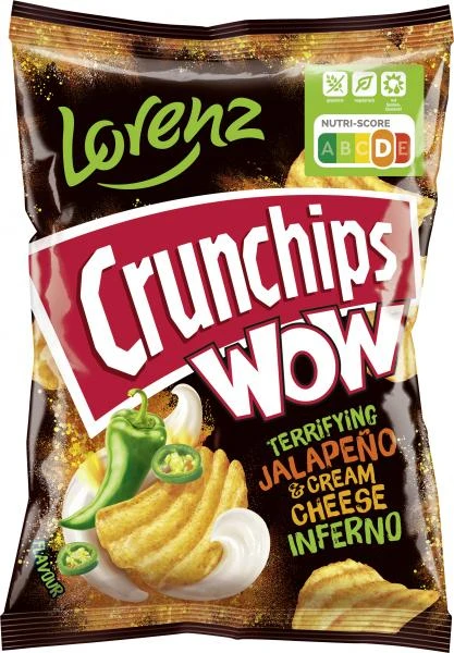 Lorenz Crunchips Wow Jalapeno & Cream Cheese 1 Lorenz Crunchips Wow Jalapeno & Cream Cheese