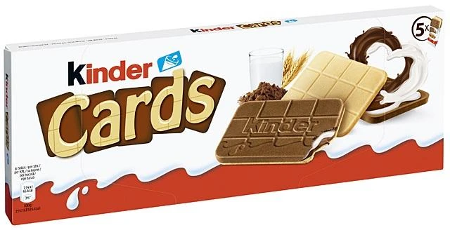 Kinder Cards Kekswaffel Mit Milch Und Kakao 1 Kinder Cards Kekswaffel Mit Milch Und Kakao