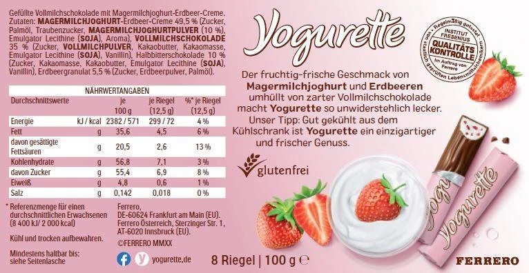 Yogurette Erdbeer 2 Yogurette Erdbeer – Bild 2