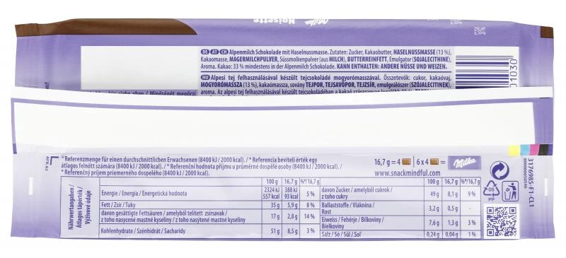 Milka Tafel Noisette 3 Milka Tafel Noisette – Bild 3