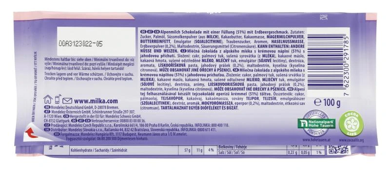 Milka Tafel Erdbeer-Joghurt 2 Milka Tafel Erdbeer-Joghurt – Bild 2