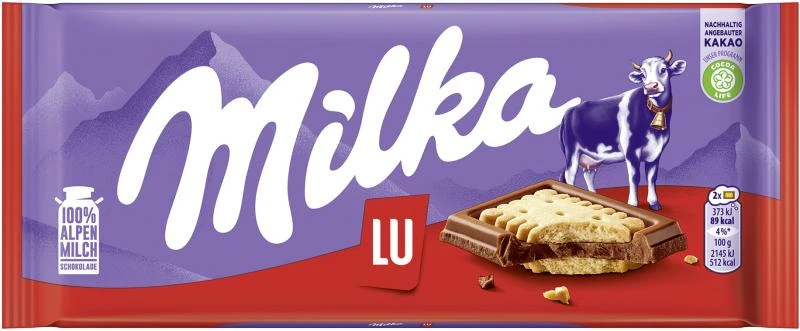 Milka Tafel Alpenmilch & LU Kekse 1 Milka Tafel Alpenmilch & LU Kekse