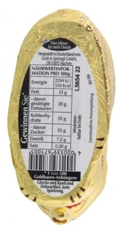 Lindt Goldhase 5 Lindt Goldhase -Lebensmittel Verkäufe 4502034096 4000539671005 03.jpg