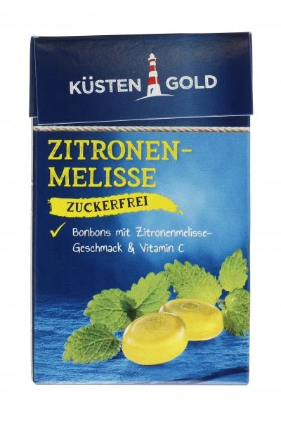 Küstengold Bonbons Zitronen-Melisse Zuckerfrei 1 Küstengold Bonbons Zitronen-Melisse Zuckerfrei