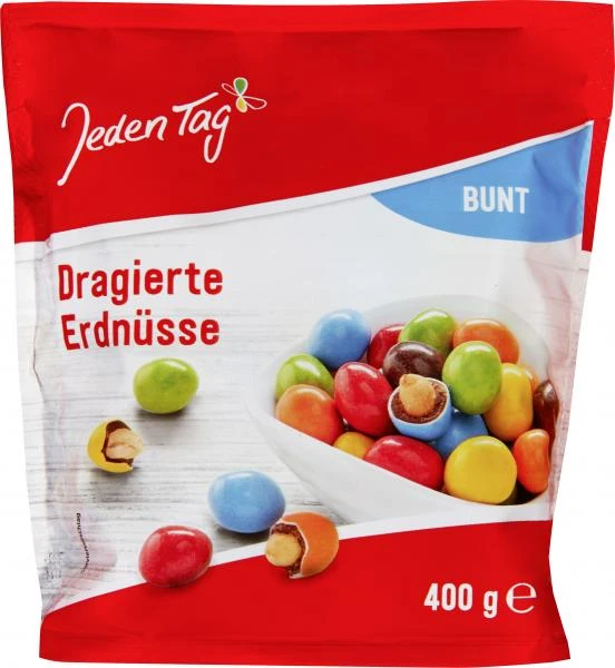Jeden Tag Dragierte Erdnüsse Bunt 1 Jeden Tag Dragierte Erdnüsse Bunt