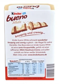 Kinder Bueno White 5 Kinder Bueno White -Lebensmittel Verkäufe 4502038736 8000500273470 03.jpg