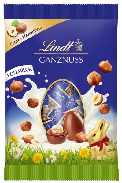 Lindt Mini-Eier Ganznuss Vollmilch 1 Lindt Mini-Eier Ganznuss Vollmilch