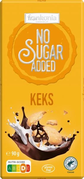Frankonia No Sugar Added Keks Schokolade 1 Frankonia No Sugar Added Keks Schokolade