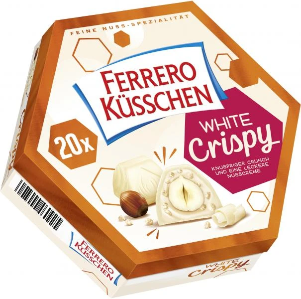 Ferrero Küsschen White Crispy 1 Ferrero Küsschen White Crispy