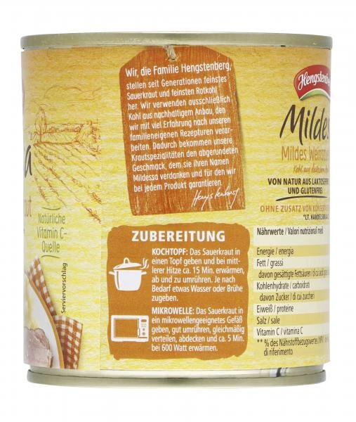 Hengstenberg Mildessa Weinsauerkraut Mild 2 Hengstenberg Mildessa Weinsauerkraut Mild – Bild 2