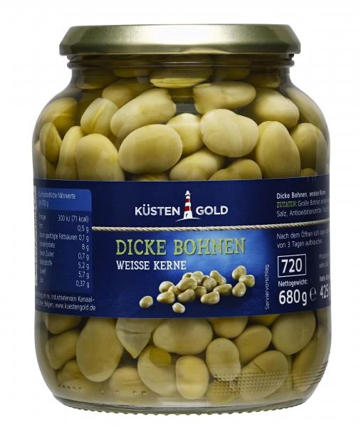 Küstengold Dicke Bohnen Weiße Kerne 1 Küstengold Dicke Bohnen Weiße Kerne