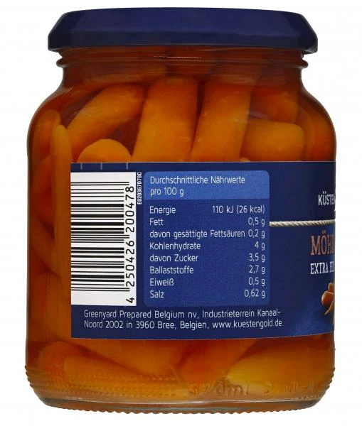 Küstengold Möhrchen Extra Fein 3 Küstengold Möhrchen Extra Fein – Bild 3