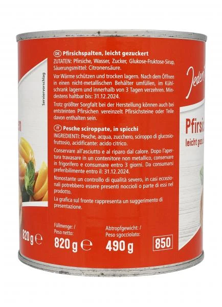 Jeden Tag Pfirsichspalten Leicht Gezuckert 2 Jeden Tag Pfirsichspalten Leicht Gezuckert – Bild 2