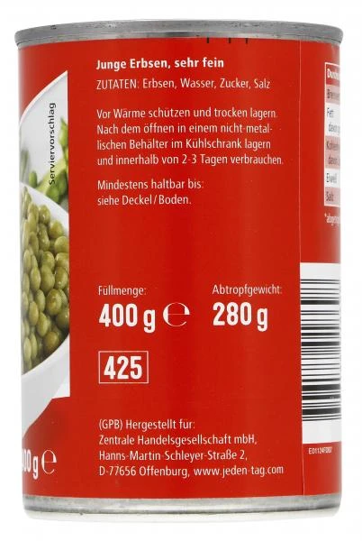 Jeden Tag Erbsen Sehr Fein 2 Jeden Tag Erbsen Sehr Fein – Bild 2