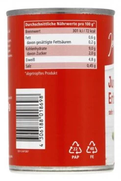 Jeden Tag Erbsen Sehr Fein 5 Jeden Tag Erbsen Sehr Fein -Lebensmittel Verkäufe 4502040366 4306188018698 03