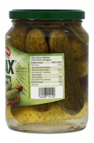 Hengstenberg Knax Gewürzgurken Knackig-würzig 3 Hengstenberg Knax Gewürzgurken Knackig-würzig – Bild 3