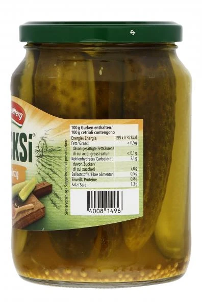 Hengstenberg Sticksi Gurkenviertel Süß-würzig 2 Hengstenberg Sticksi Gurkenviertel Süß-würzig – Bild 2