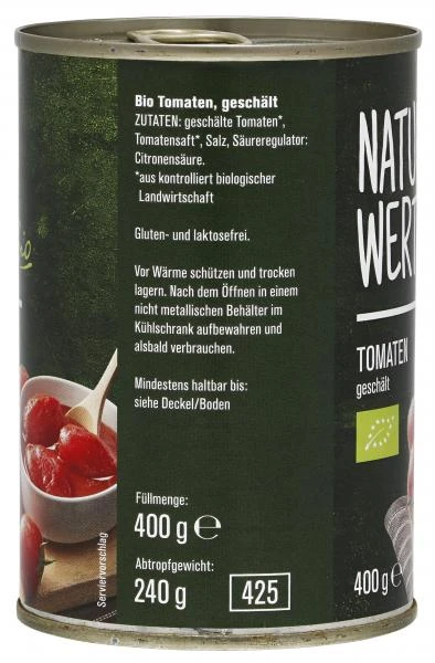NaturWert Bio Tomaten Geschält 3 NaturWert Bio Tomaten Geschält – Bild 3