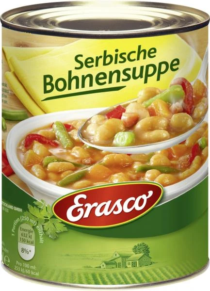 Erasco Serbische Bohnensuppe 1 Erasco Serbische Bohnensuppe