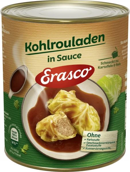 Erasco 2 Kohlrouladen In Feinwürziger Sauce 1 Erasco 2 Kohlrouladen In Feinwürziger Sauce