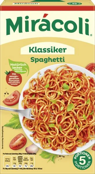 Mirácoli Spaghetti Mit Tomatensauce 1 Mirácoli Spaghetti Mit Tomatensauce