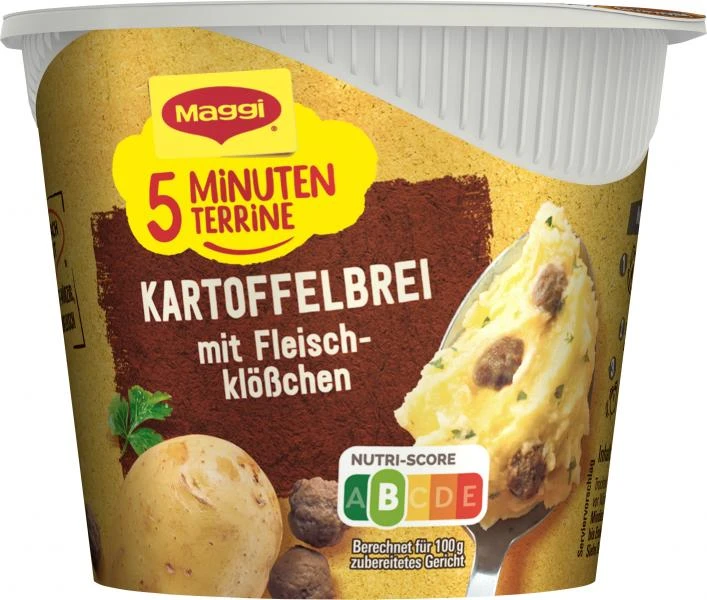 Maggi 5 Minuten Terrine Kartoffelbrei Mit Fleischklößchen 2 Maggi 5 Minuten Terrine Kartoffelbrei Mit Fleischklößchen – Bild 2