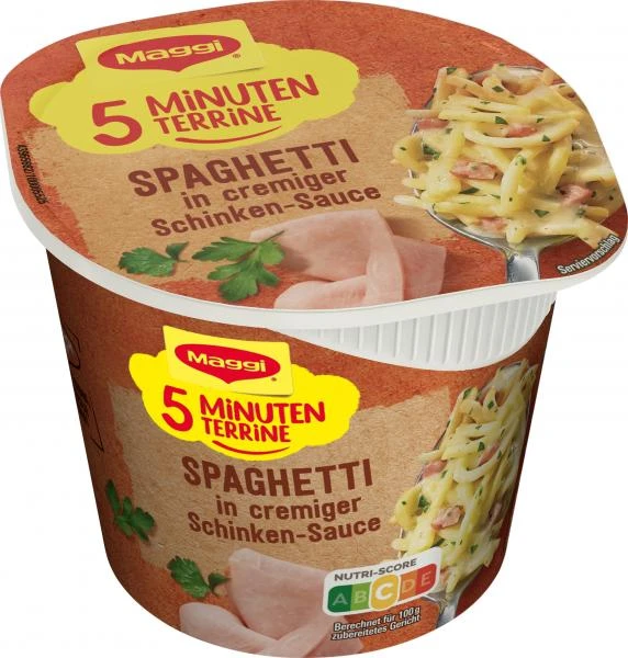 Maggi 5 Minuten Terrine Spaghetti In Cremiger Schinkensauce 1 Maggi 5 Minuten Terrine Spaghetti In Cremiger Schinkensauce
