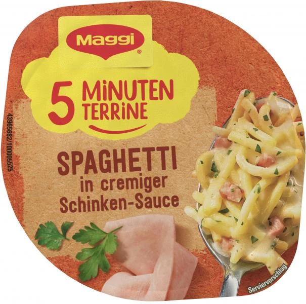 Maggi 5 Minuten Terrine Spaghetti In Cremiger Schinkensauce 3 Maggi 5 Minuten Terrine Spaghetti In Cremiger Schinkensauce – Bild 3