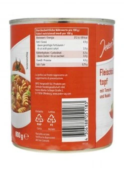 Jeden Tag Fleischbällchentopf Mit Tomaten Und Nudeln 5 Jeden Tag Fleischbällchentopf Mit Tomaten Und Nudeln -Lebensmittel Verkäufe 4502050604 4306188051183 03