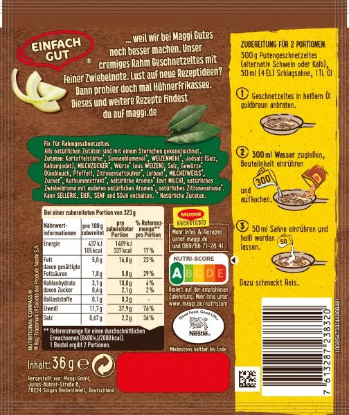 Maggi Fix Für Rahm Geschnetzeltes 2 Maggi Fix Für Rahm Geschnetzeltes – Bild 2