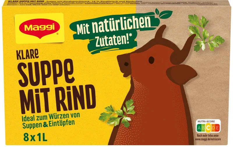 Maggi Klare Suppe Mit Rind - Ergibt 8 Liter 1 Maggi Klare Suppe Mit Rind - Ergibt 8 Liter