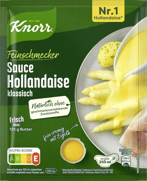 Knorr Feinschmecker Sauce Hollandaise Klassisch 1 Knorr Feinschmecker Sauce Hollandaise Klassisch
