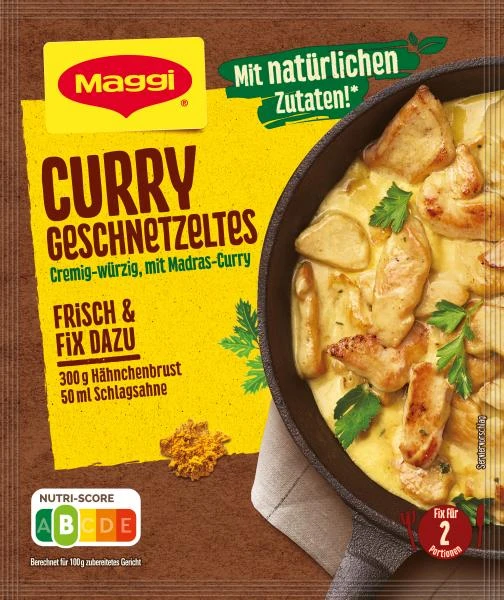 Maggi Fix Für Curry Geschnetzeltes 1 Maggi Fix Für Curry Geschnetzeltes