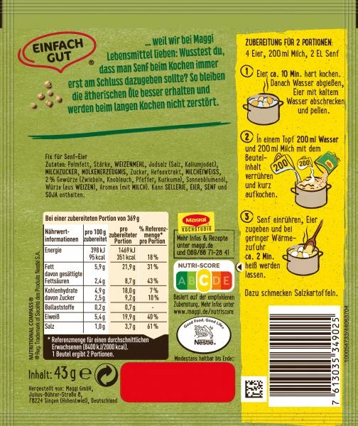 Maggi Fix Für Senf-Eier 2 Maggi Fix Für Senf-Eier – Bild 2