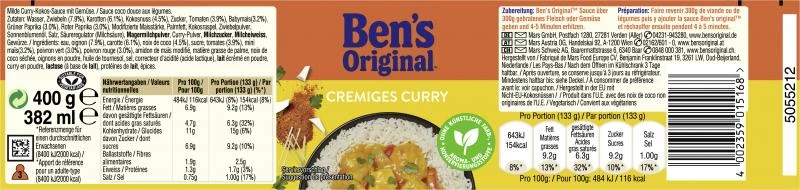 Ben's Original Cremiges Curry 3 Ben's Original Cremiges Curry – Bild 3