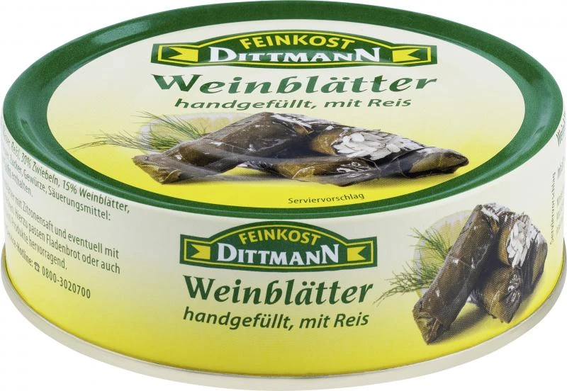 Feinkost Dittmann Weinblätter Mit Reis 1 Feinkost Dittmann Weinblätter Mit Reis