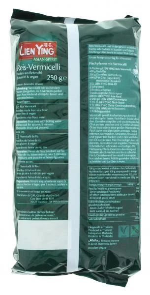 Lien Ying Asian-Spirit Reis Vermicelli Chinesische Reisglasnudeln 2 Lien Ying Asian-Spirit Reis Vermicelli Chinesische Reisglasnudeln – Bild 2