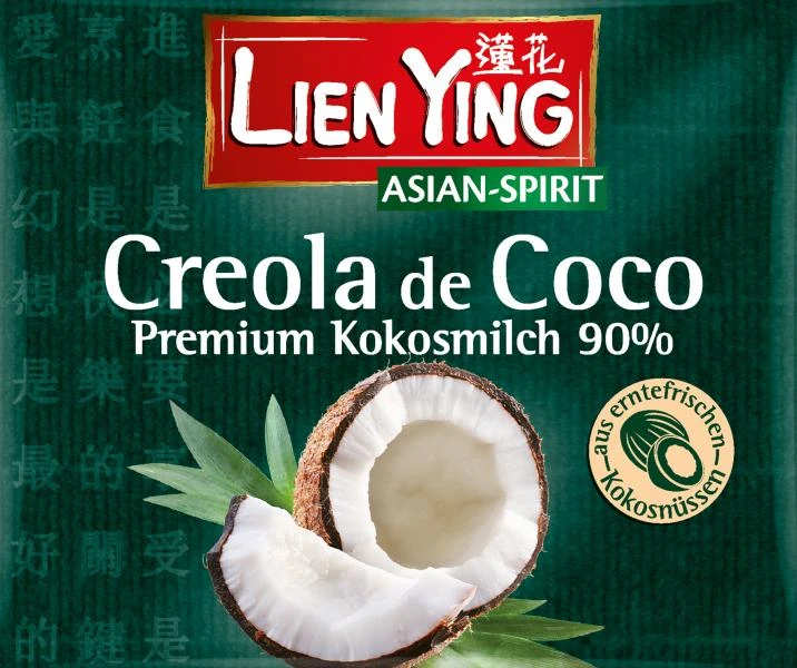 Lien Ying Asian-Spirit Creola De Coco Premium Kokosmilch 1 Lien Ying Asian-Spirit Creola De Coco Premium Kokosmilch