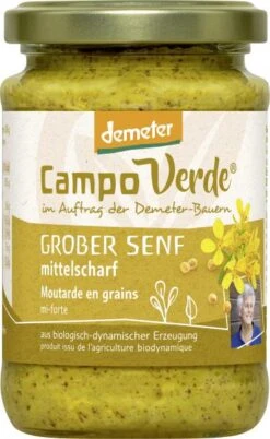 Campo Verde Demeter Grober Senf Mittelscharf