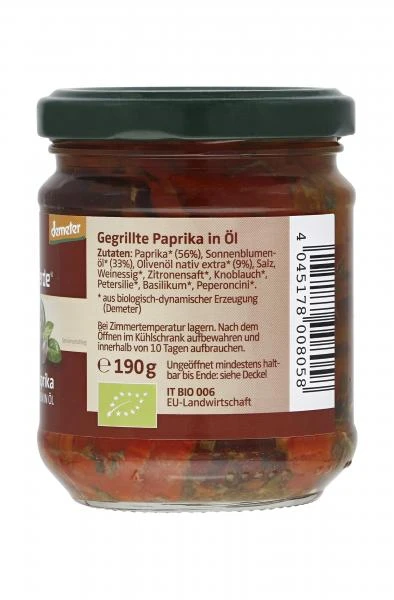 Campo Verde Demeter Gegrillte Paprika In Öl 2 Campo Verde Demeter Gegrillte Paprika In Öl – Bild 2