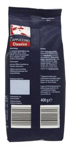 Melitta Classico Cappuccino -Lebensmittel Verkäufe 4502090333 4002720006016 03.jpg