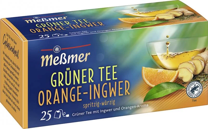 Meßmer Grüner Tee Orange-Ingwer 1 Meßmer Grüner Tee Orange-Ingwer