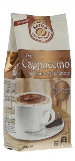 Satro Cappuccino Mit Feiner Kakaonote