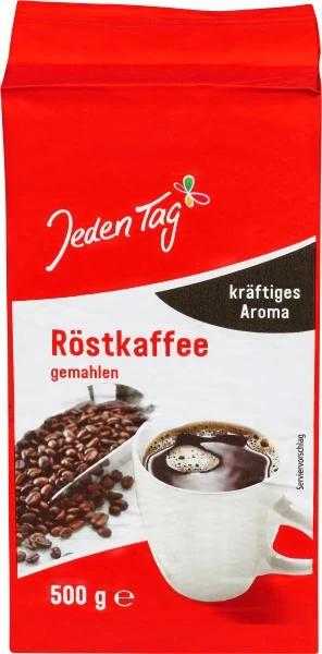 Jeden Tag Röstkaffee Gemahlen Kräftiges Aroma 1 Jeden Tag Röstkaffee Gemahlen Kräftiges Aroma