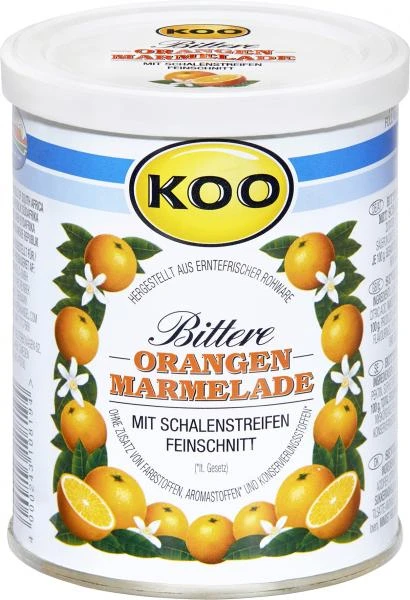 Koo Bittere Orangen Marmelade Mit Schalenstreifen 1 Koo Bittere Orangen Marmelade Mit Schalenstreifen