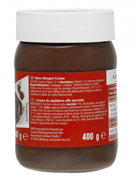 Jeden Tag Nuss-Nougat-Creme 2 Jeden Tag Nuss-Nougat-Creme – Bild 2