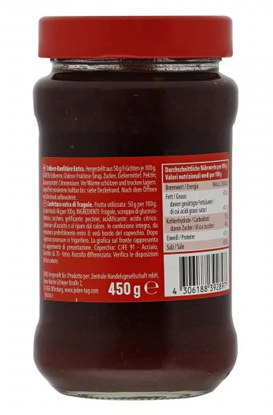 Jeden Tag Konfitüre Extra Erdbeere 2 Jeden Tag Konfitüre Extra Erdbeere – Bild 2